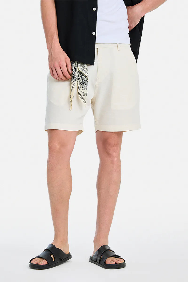 Relaxed Fit 100% Cotton Shorts