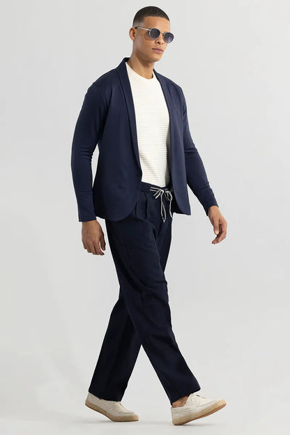 Black Mid Rise Korean Trousers