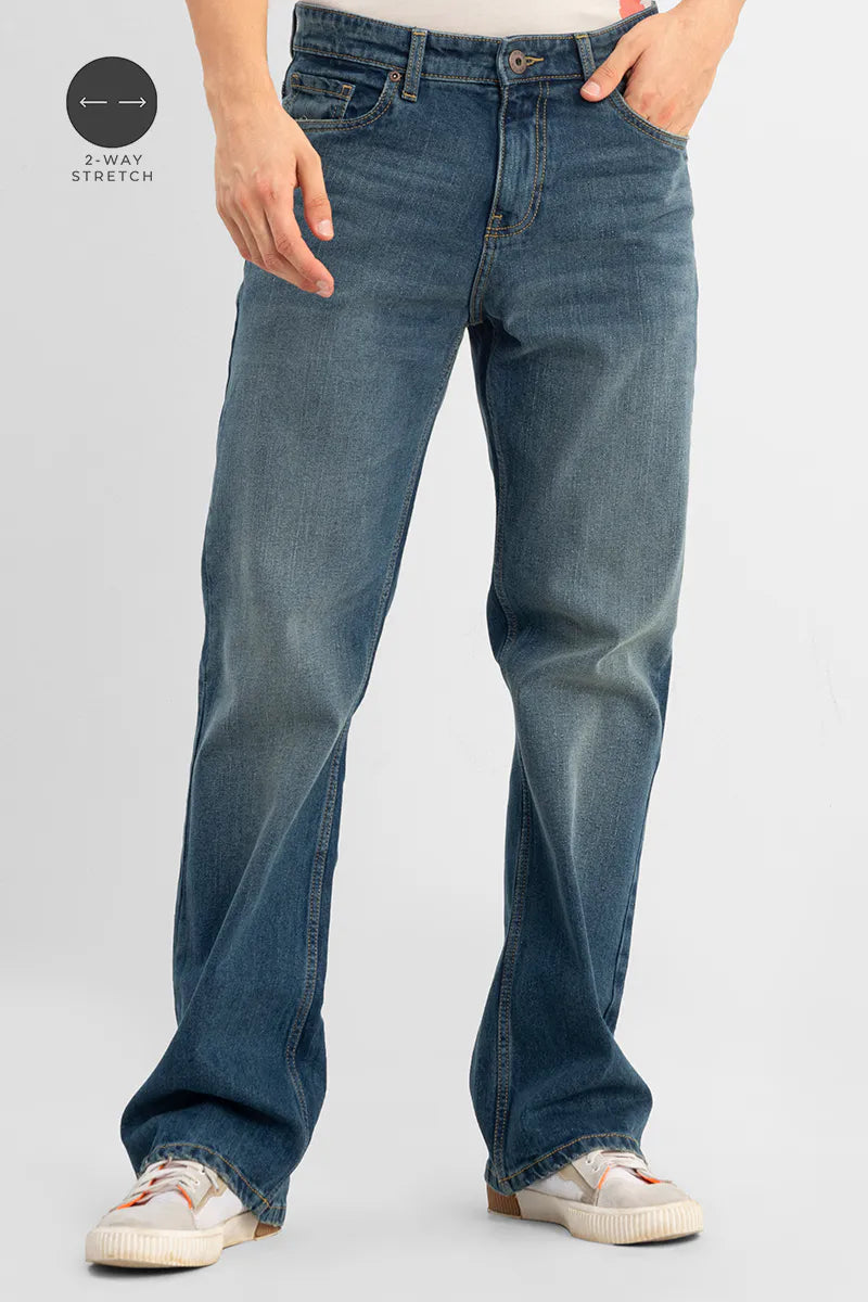 Grunge Blue Bootcut